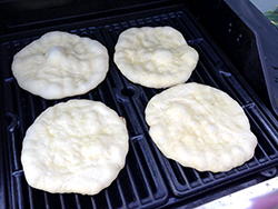 Dough on Grill